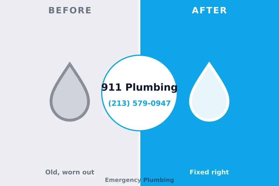 Before and after: plumbing repair McKee City, NJ
